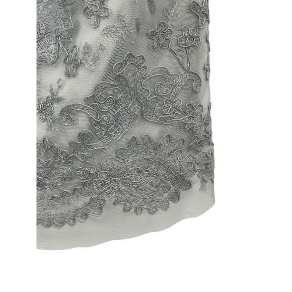 Pauw Amsterdam Gray Lace Top Rosette Shoulder Sleeveless Size 1 US Small - Picture 5 of 13